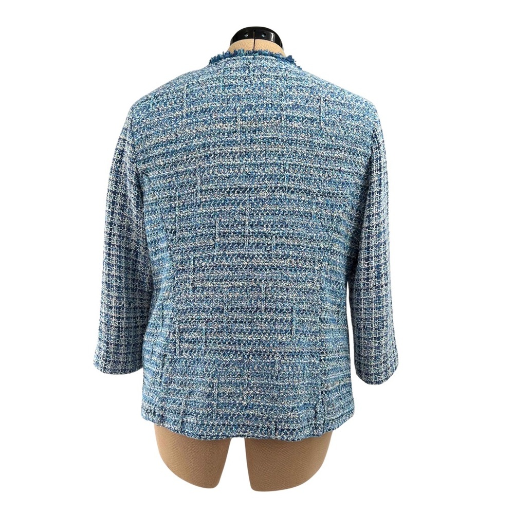 NIC+ZOE (Large - EUC) Blue Under the Sea Jacket - Picture 5 of 10